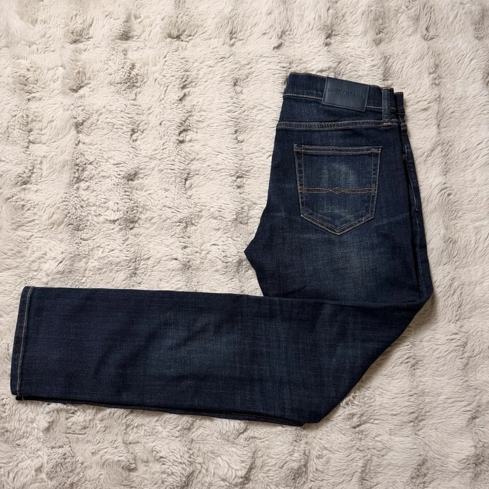 Lucky Brand 110 Slim‎ Jeans Men's 30x32 Dark Wash Denim Blue NWT $99